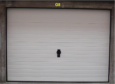 la porte sectionnelle du garage